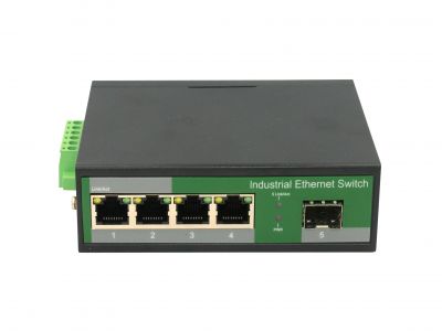 鋼合金工業(yè)級(jí)千兆1光4電SFP工業(yè)級(jí)交換機(jī) 鋼合金工業(yè)級(jí)千兆1光4電SFP工業(yè)級(jí)交換機(jī)