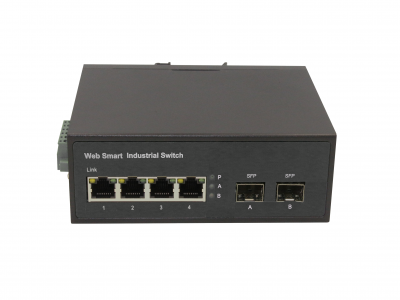 鋼合金工業(yè)級(jí)WEB管理型千兆2光4電SFP 鋼合金工業(yè)級(jí)WEB管理型千兆2光4電SFP